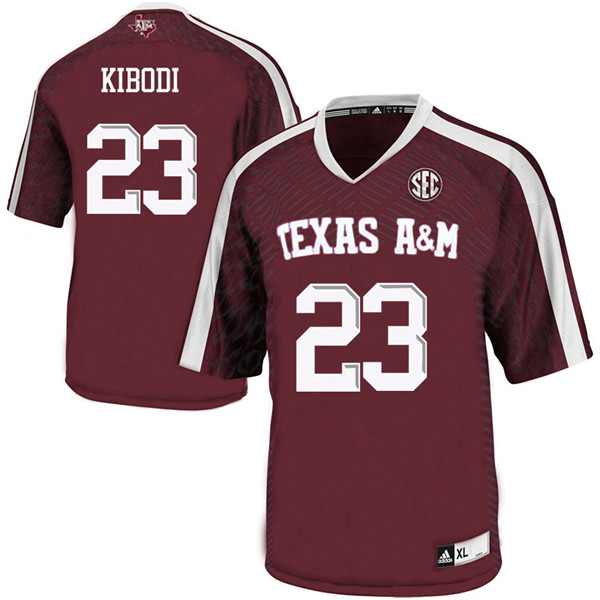 Men #23 Jacob Kibodi Texas A&M Aggies College Football Jerseys Sale-Maroon